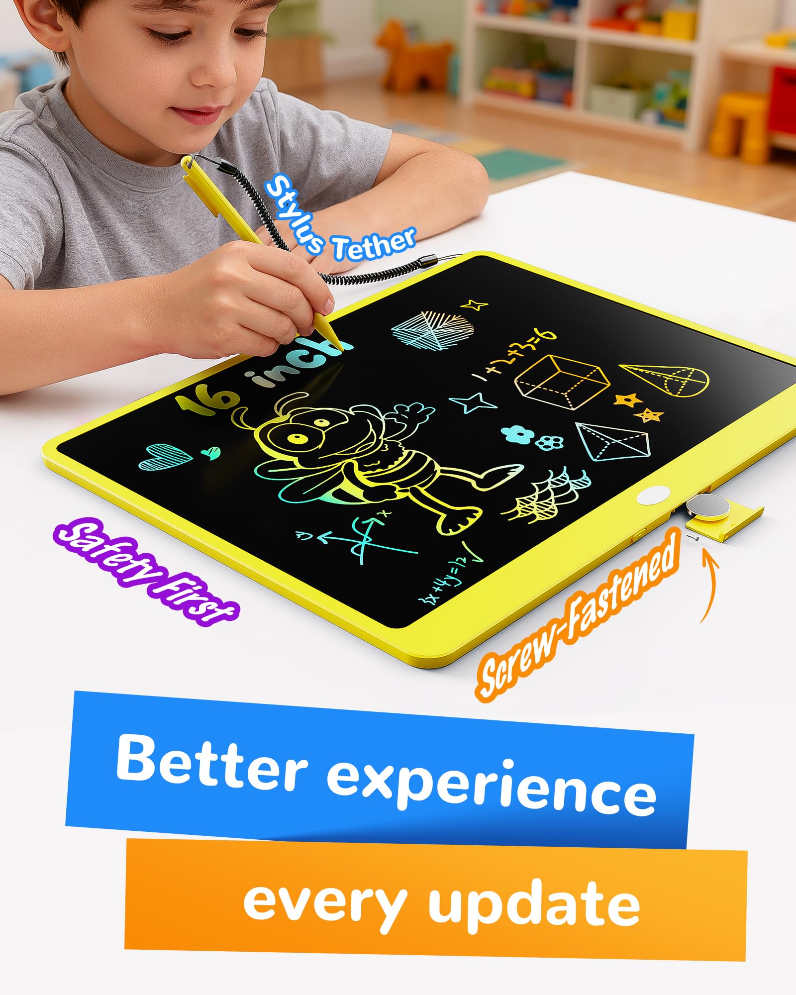 KOKODI kid-safe battery compartment keeps young users safe during play.
