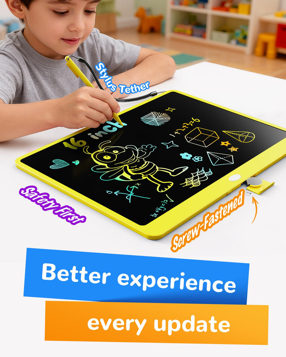 KOKODI kid-safe battery compartment keeps young users safe during play.