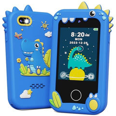 KOKODI Kids Phone blue front view, kid-friendly design for imaginative play