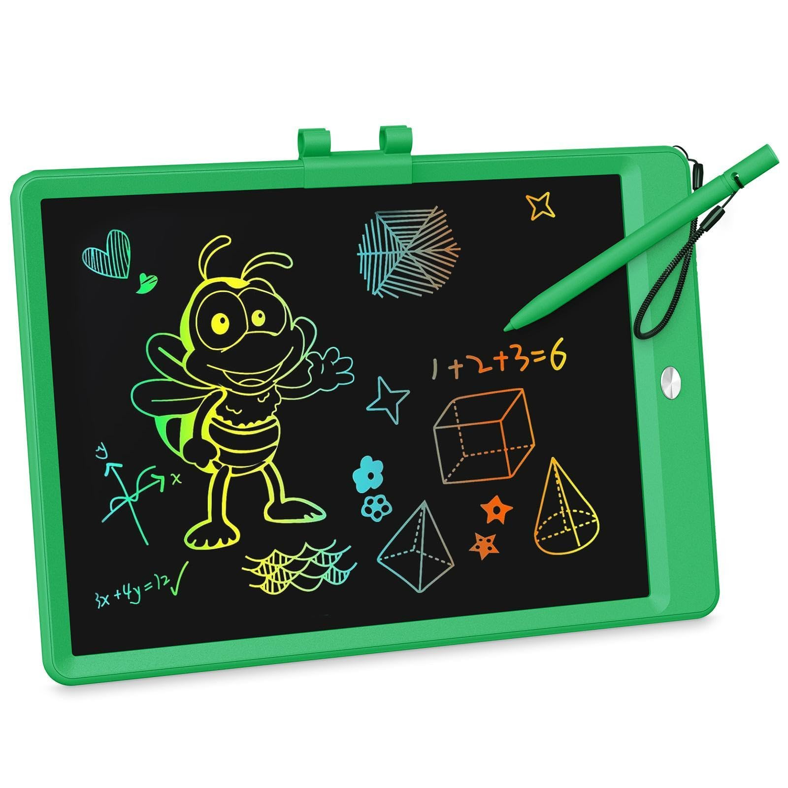 KOKODI LCD Writing Tablet 10-inch green front view for screen-free drawing