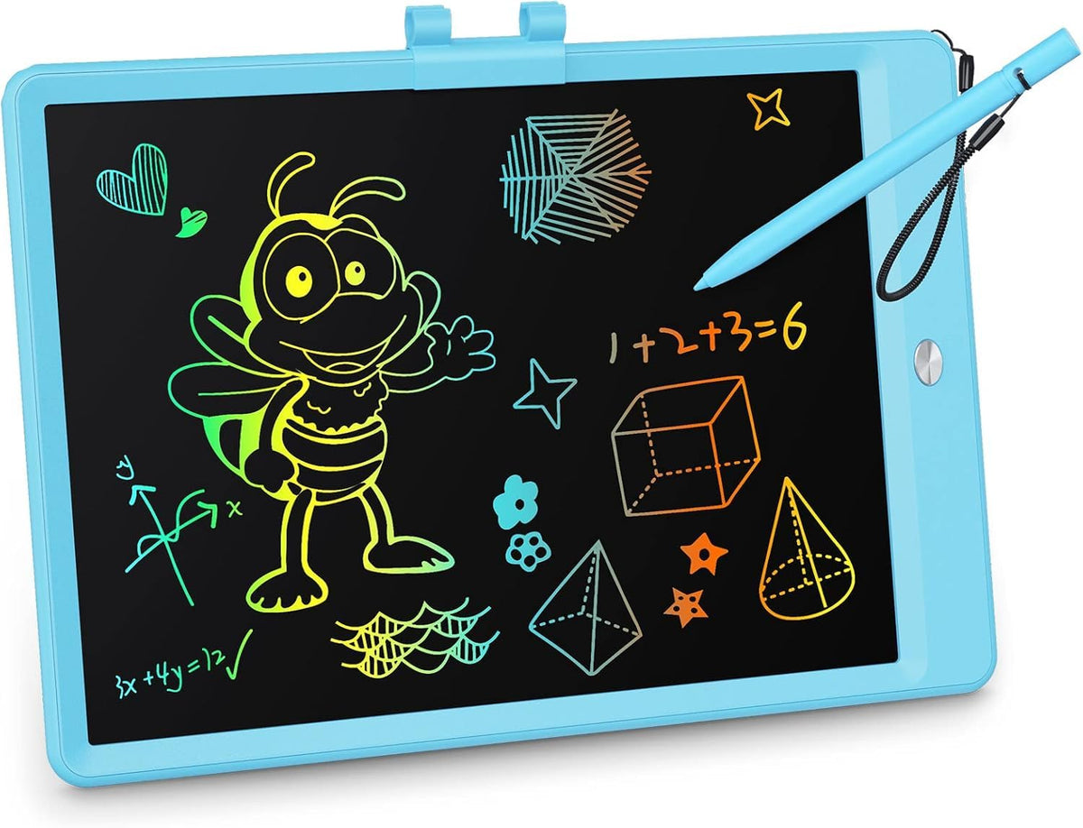 KOKODI LCD Writing Tablet with a 10-inch colorful screen for mess-free drawing.