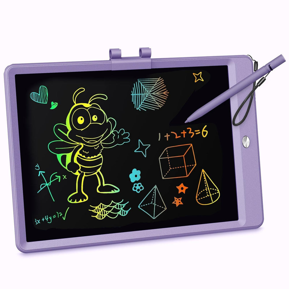 KOKODI LCD Writing Tablet 10-inch purple front view for mess-free doodling