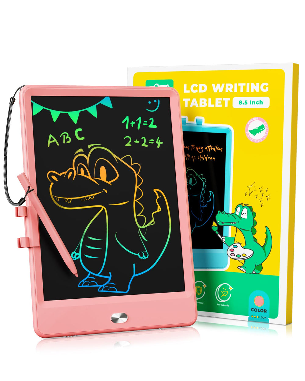 KOKODI LCD writing tablet pink doodle board for mess-free creativity
