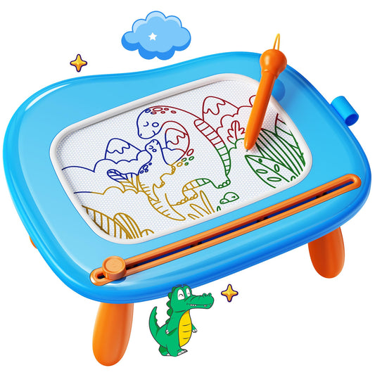 KOKODI magnetic drawing board blue with a large drawing area for creative play