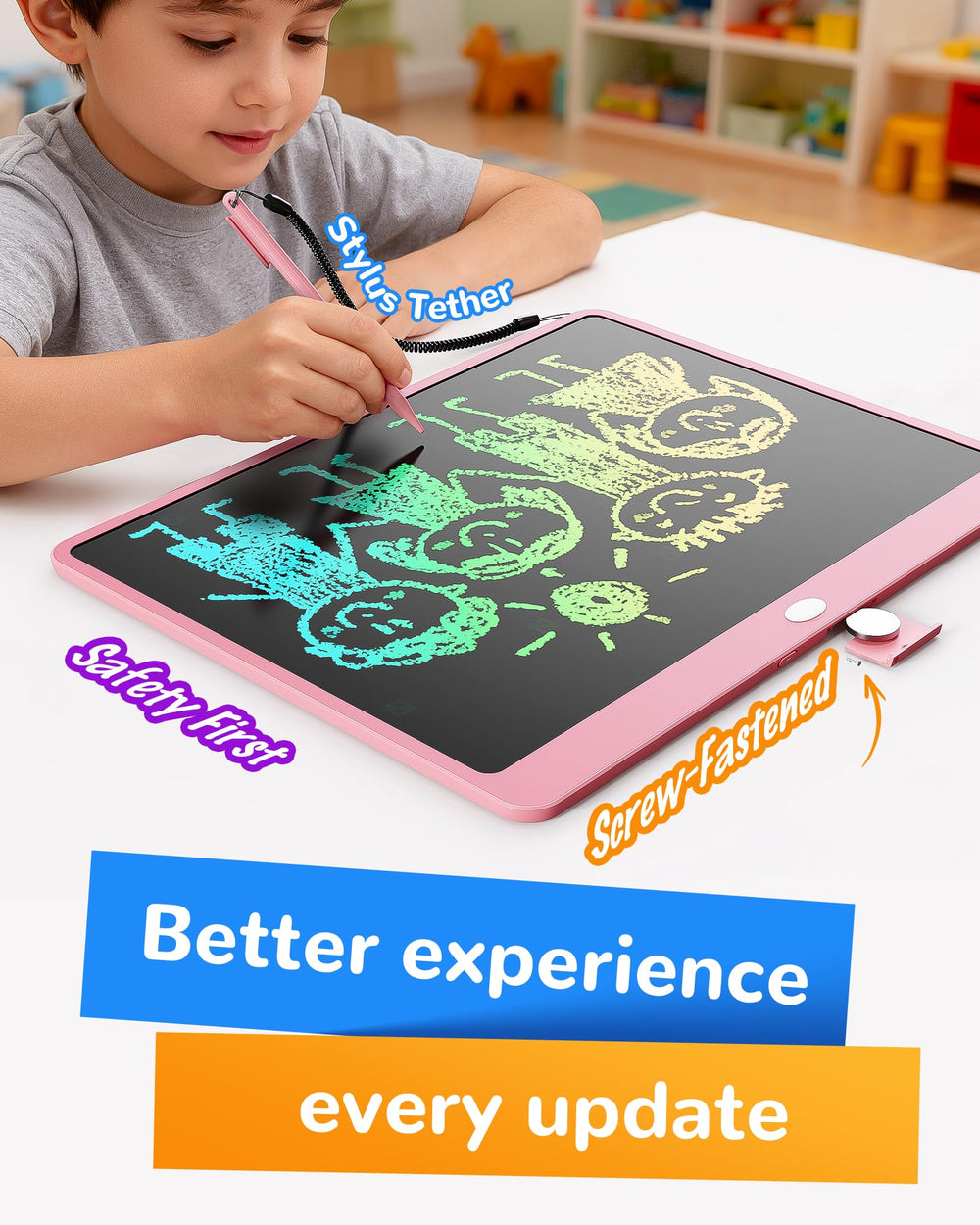 KOKODI reusable erasable pad helps save paper during learning and play.