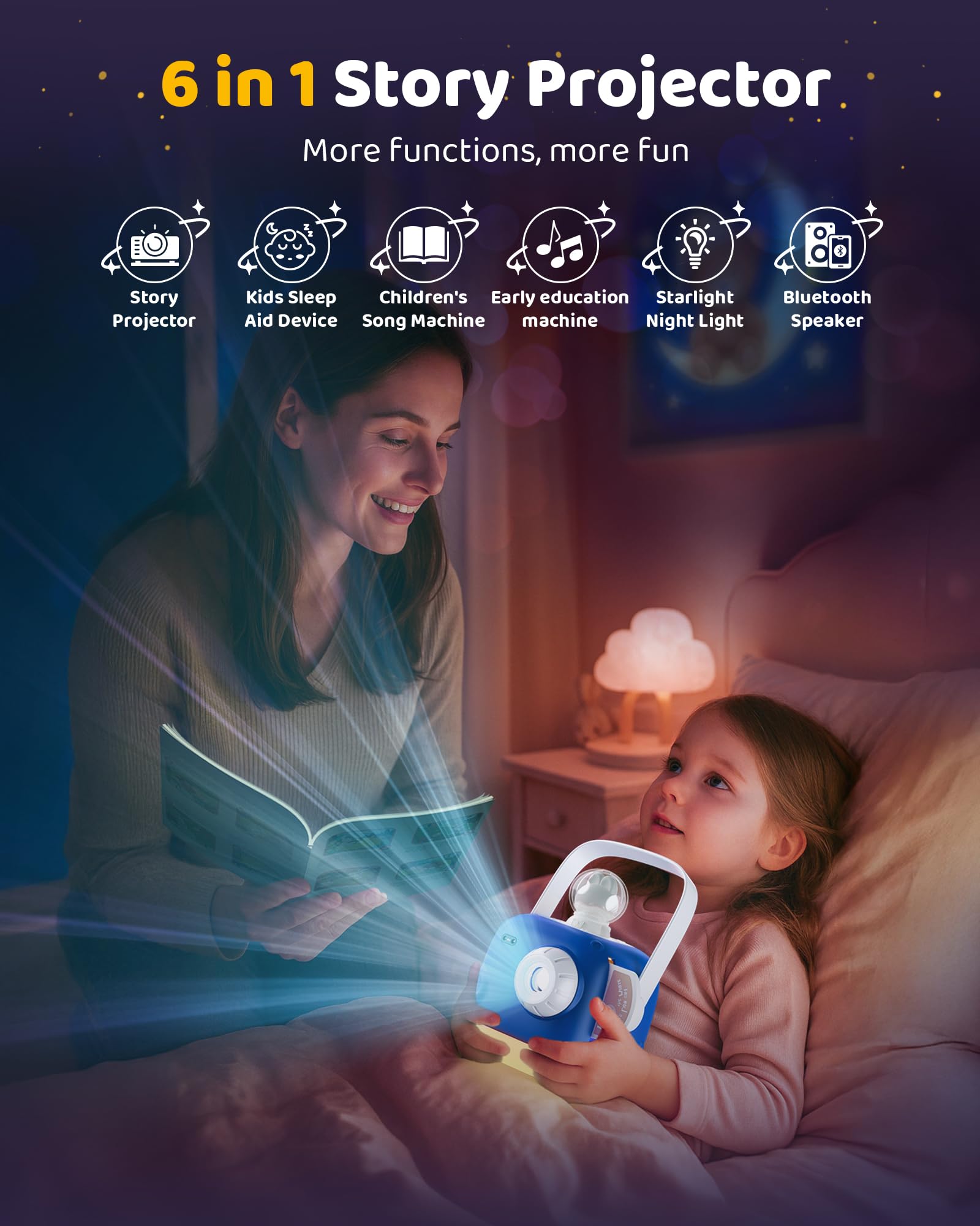 KOKODI soft night-light glow provides calm bedtime ambiance