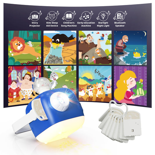 KOKODI Storybook Projector lights a kid's bedroom for imaginative play