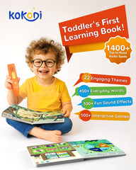 KOKODI Talking Pen on a page reads aloud for early readers.