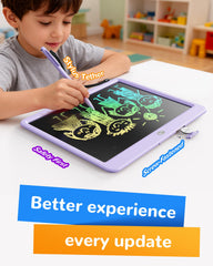 KOKODI erase button action showing quick clearing after drawing.
