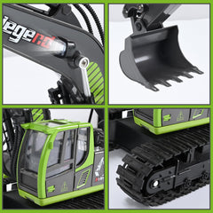 kolegend green color excavator looks cooler and more realistic.