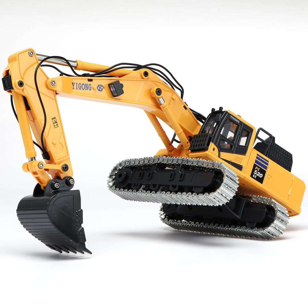 kolegend rc excavator emits realistic engine sound for immersive play sessions