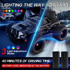 kolegend light system with LED headlights and underglow adds night visibility