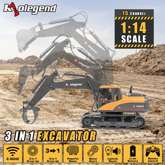 Durable metal shovel, drill, and claw highlight sturdy tool play for kids.