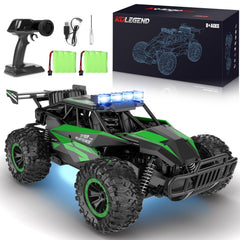Kolegend RC car front view with LED headlights for night fun