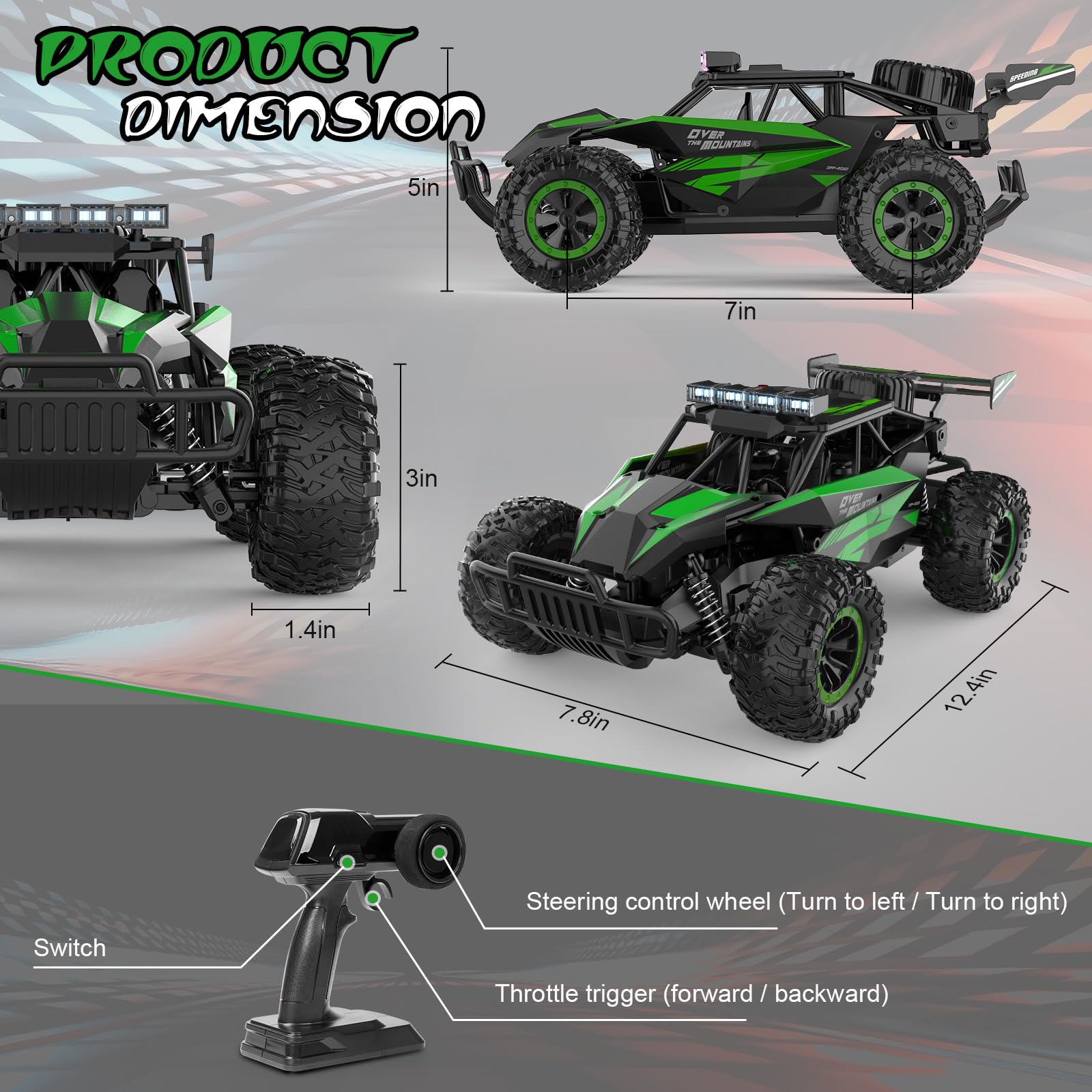 Kolegend monster truck side profile showing rugged outdoor design