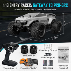 kolegend 2.4GHz remote offers crisp, responsive control.