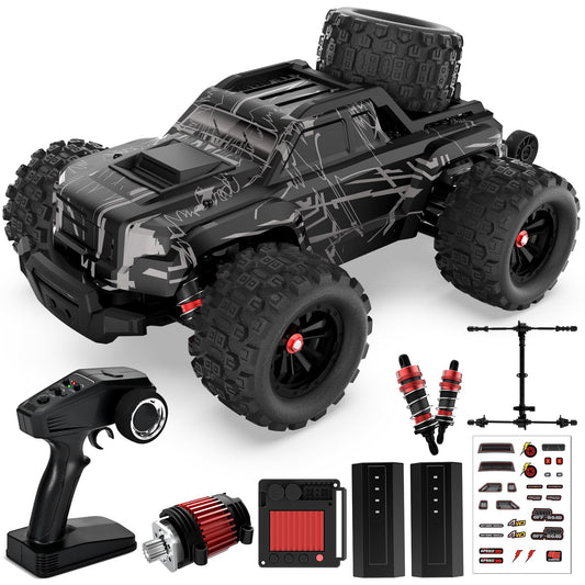kolegend RC truck at 58 km/h on rough terrain for high-speed off-road fun