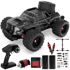 kolegend RC truck at 58 km/h on rough terrain for high-speed off-road fun