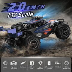 Kolegend RC truck with LED headlights for night-time fun
