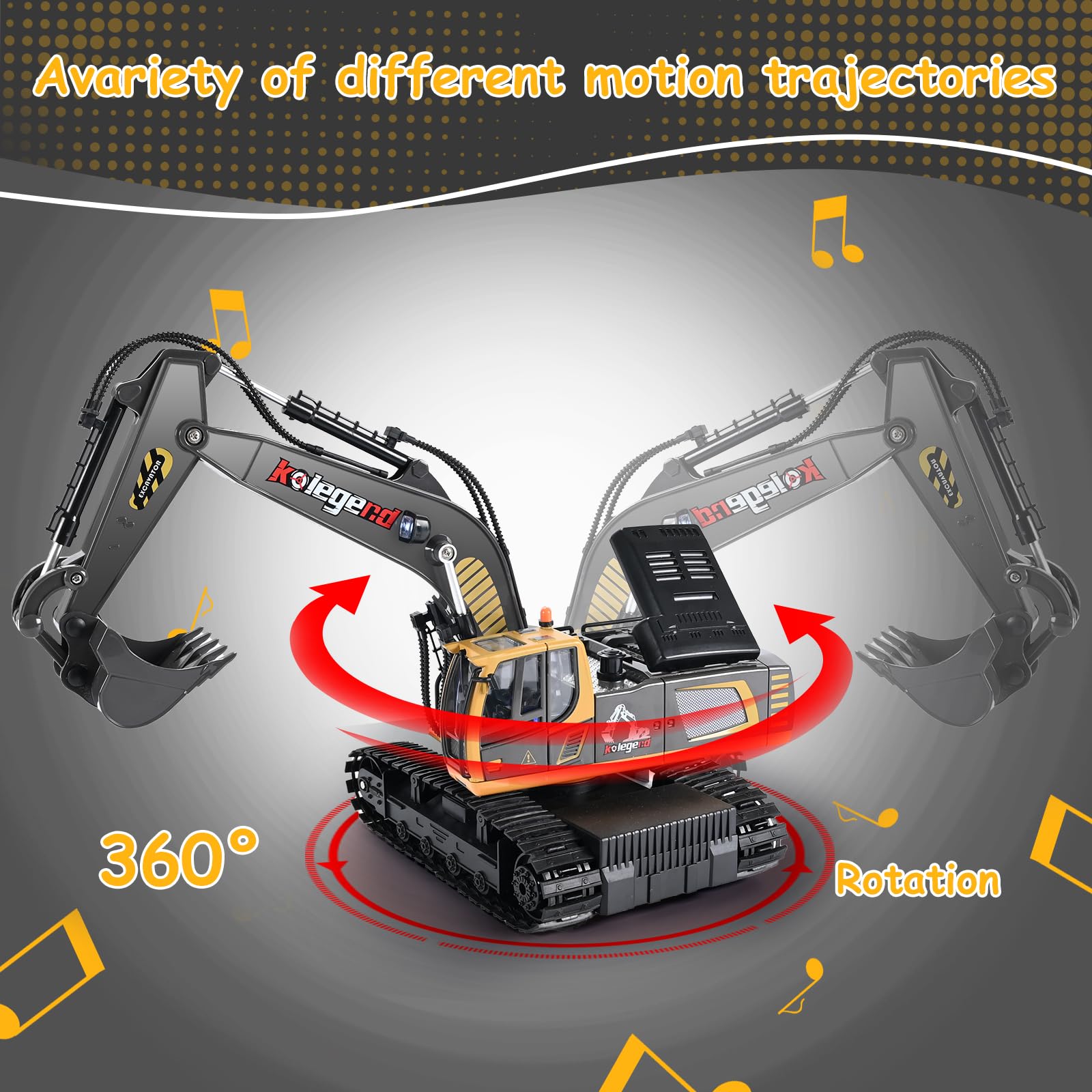 Kolegend rechargeable batteries set provides extended playtime for longer sessions.