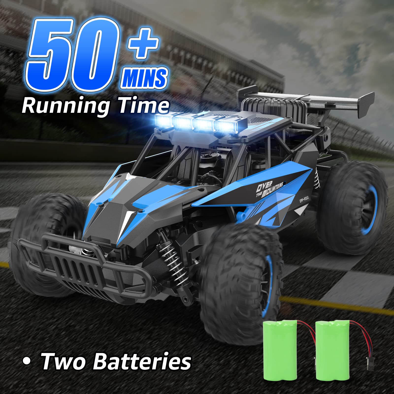 Kolegend RC car LED headlights for night driving and visibility