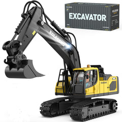 kolegend remote control excavator toy shown in sandbox for immersive play