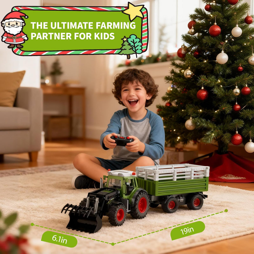 Kolegend tractor lights add authentic farm ambiance during dusk play