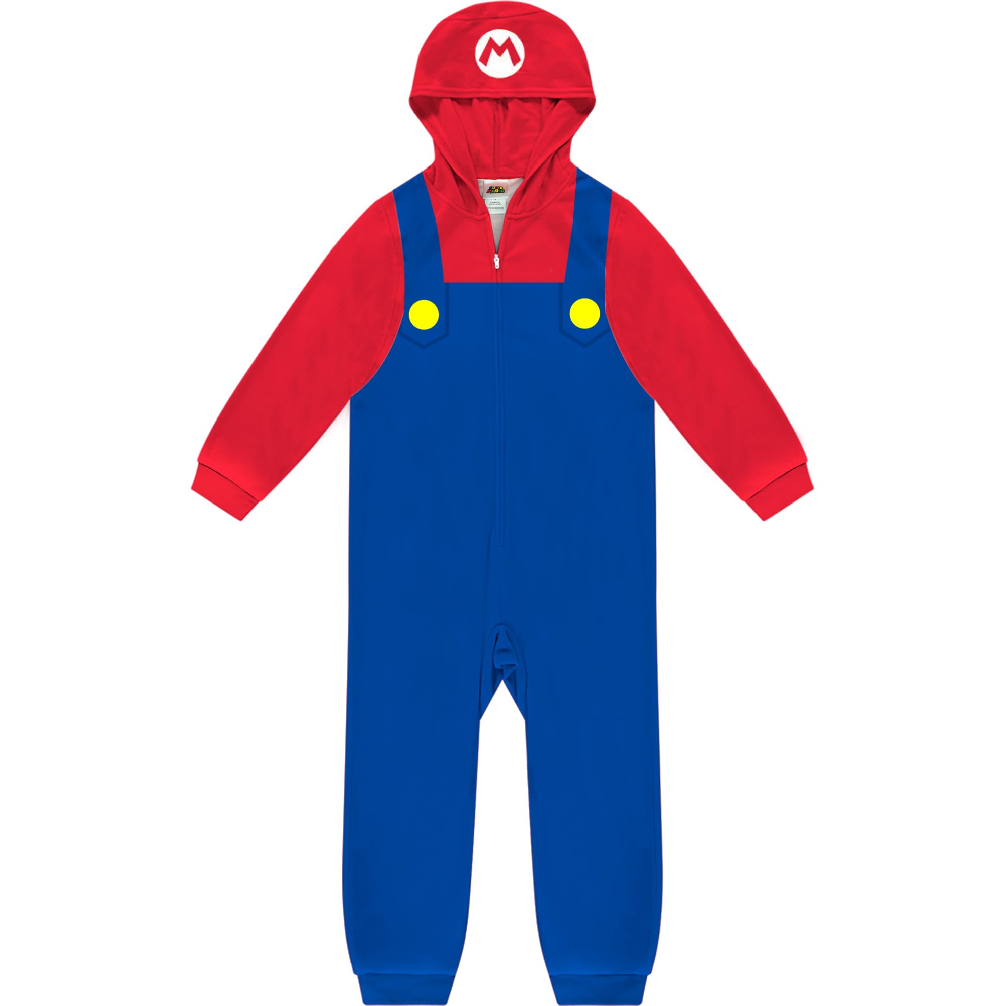 Komar Kids Super Mario onesie hooded pajama for cozy nights and playful adventures.
