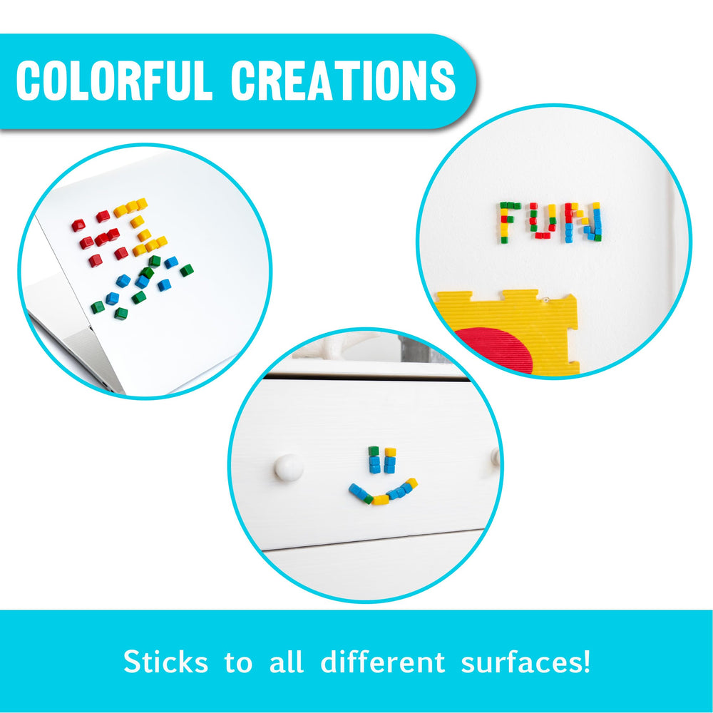 KOMARC GAMES StickiKubes are easy to wash with water or soap.