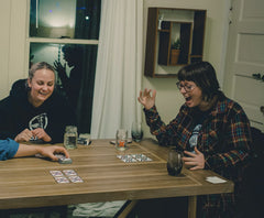 KOMBIO game-night setup ready for group play.