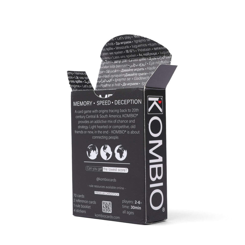 KOMBIO reference cards help strategize during rounds.