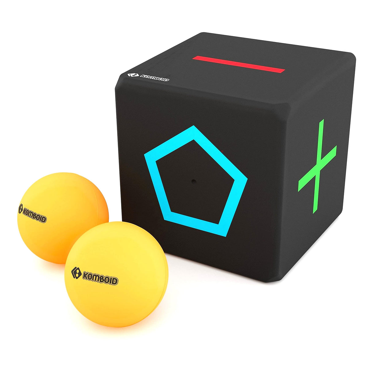 KOMBOID ball bouncing cube with red top enhancing hand eye coordination