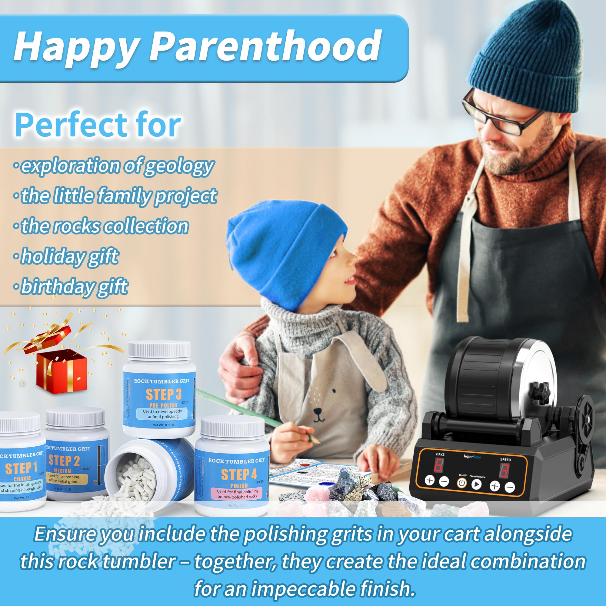 KomeStone K1 includes all accessories and guidebook for easy at-home setup.