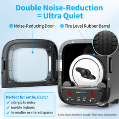 KomeStone K2 Elite with noise-reduction for a calmer workspace during cycles.