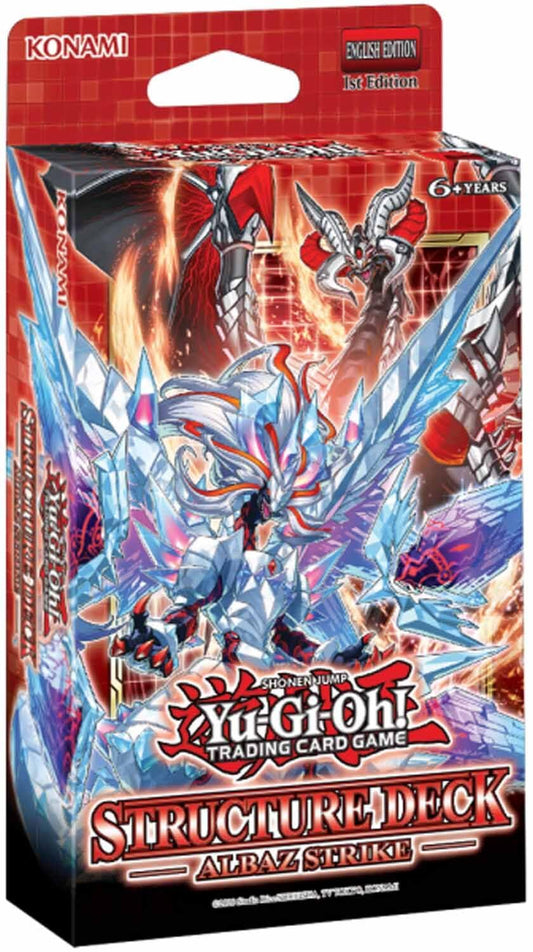 Konami Yu-Gi-Oh Albaz Strike Structure Deck cover showcasing fusion potential and new tokens