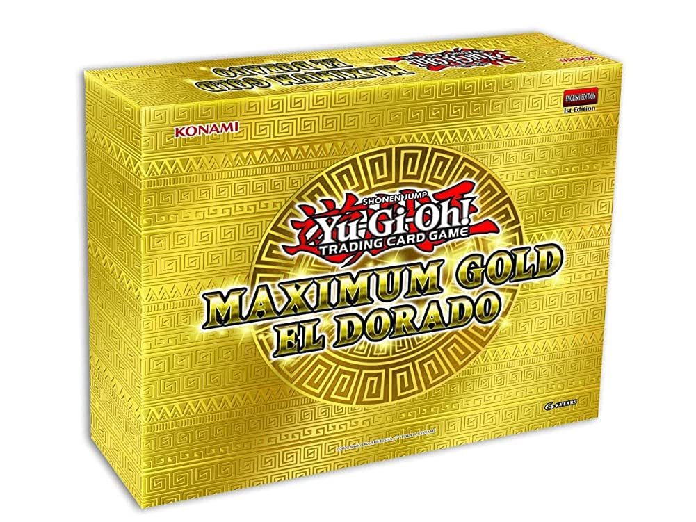 Konami Yu-Gi-Oh! Maximum Gold El Dorado foil cards pack for collectors and duels.