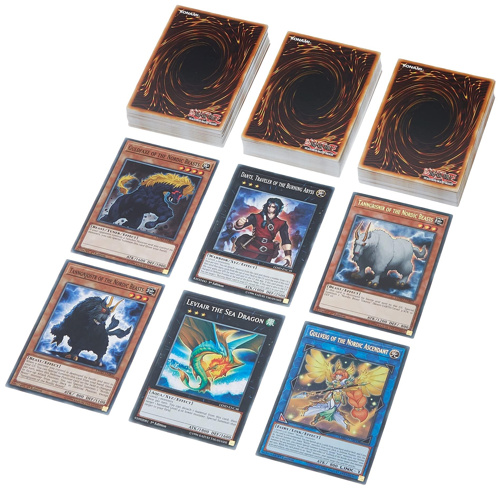 Legendary Hero Decks box showcasing three complete decks and extras