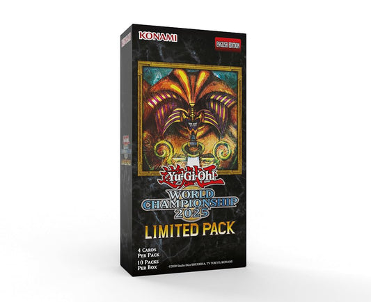 Konami Yu-Gi-Oh! World Championship 2025 Limited Pack booster box cover, ideal for serious collectors.