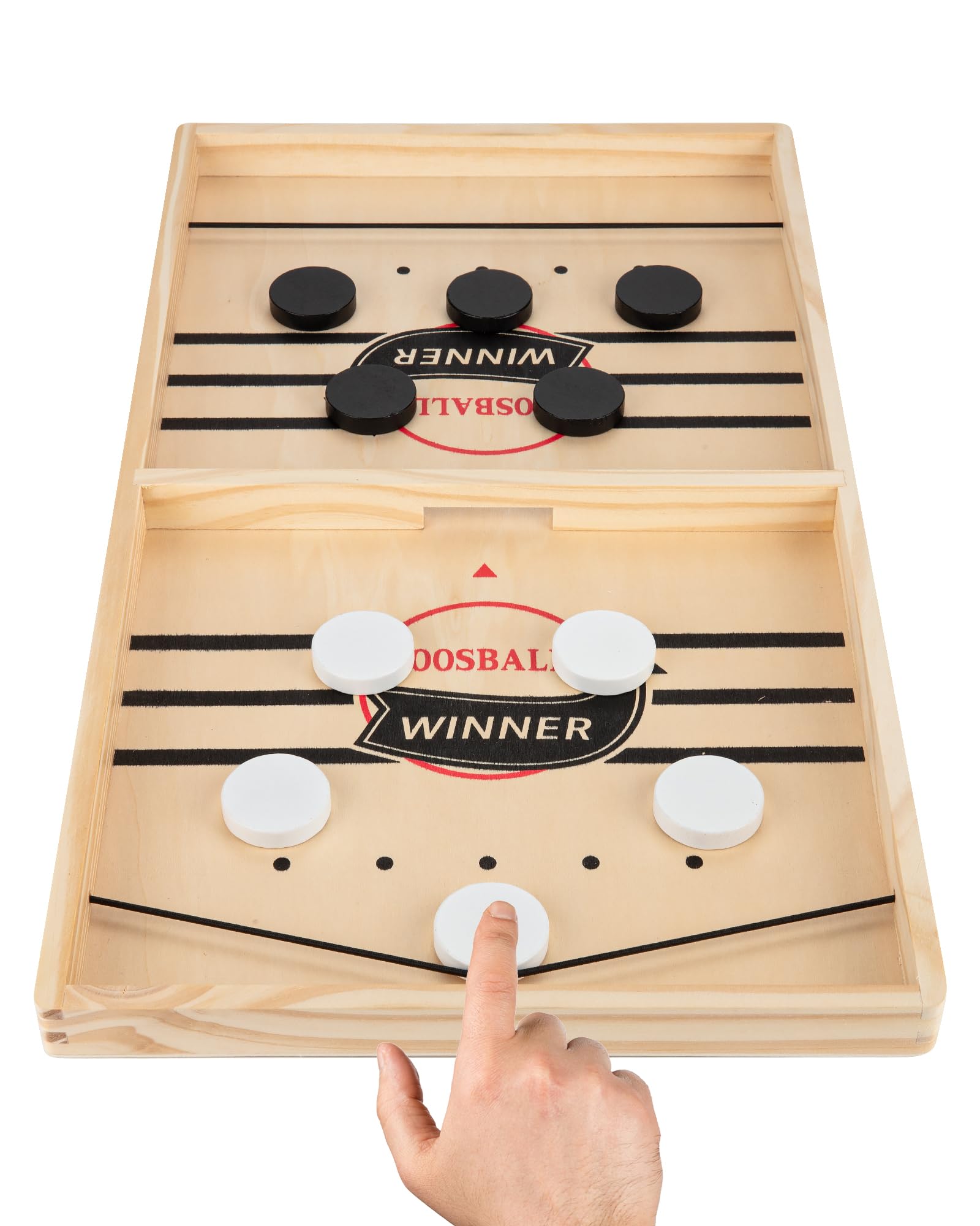Kongwal Fast Sling Puck Game board top view for quick, engaging family play.