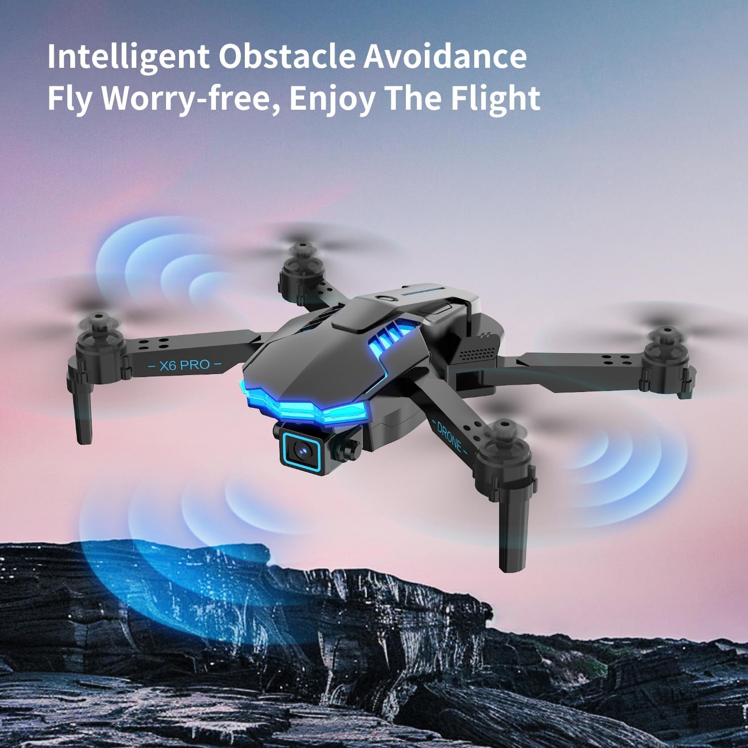 kononioo drone 90-degree adjustable view for versatile framing
