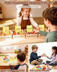 KONYXALU colorful food pieces create engaging, educational playtime visuals