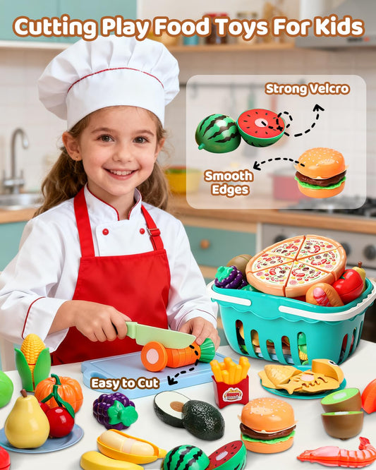 KONYXALU play food meats and seafood for diverse pretend dining experiences