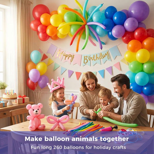 Koogel 260-long balloons for creating dogs, bunnies, and other animals.