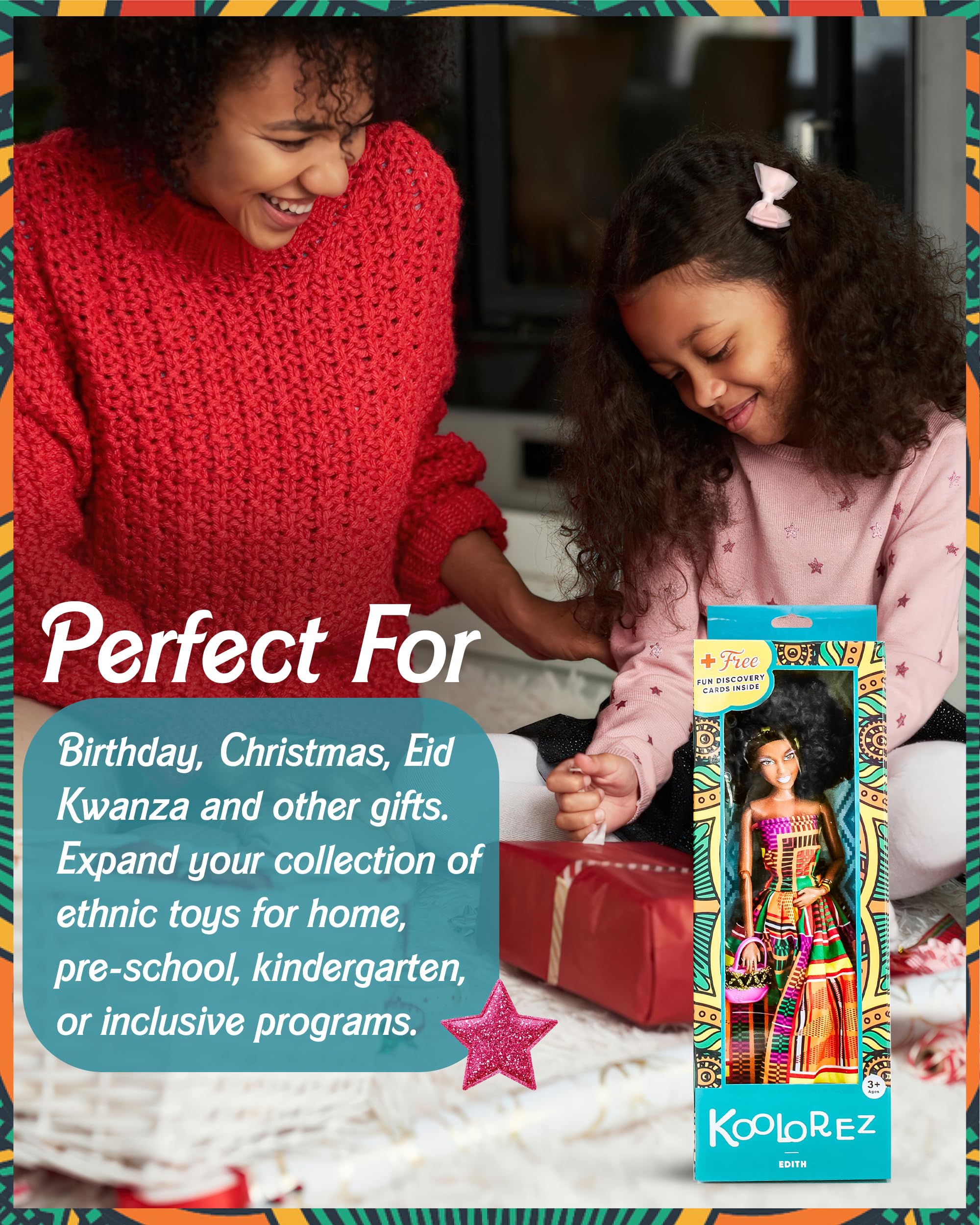 KOOLOREZ Edith 12-5-inch size fits with diverse playsets.