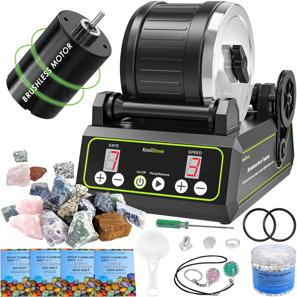 KoolStone C1 Pro brushless tumbler capacity 2-5lb for polishing larger batches