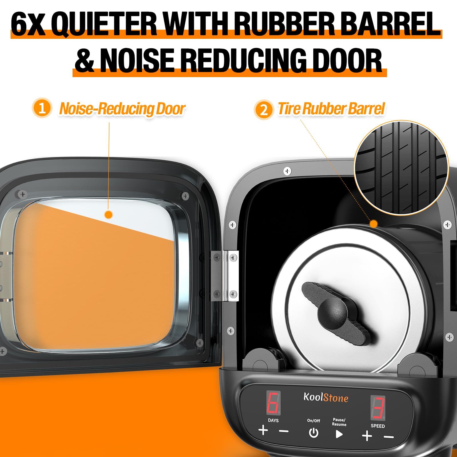 KoolStone C1 Pro Max noise-damp cover close-up for quieter operation