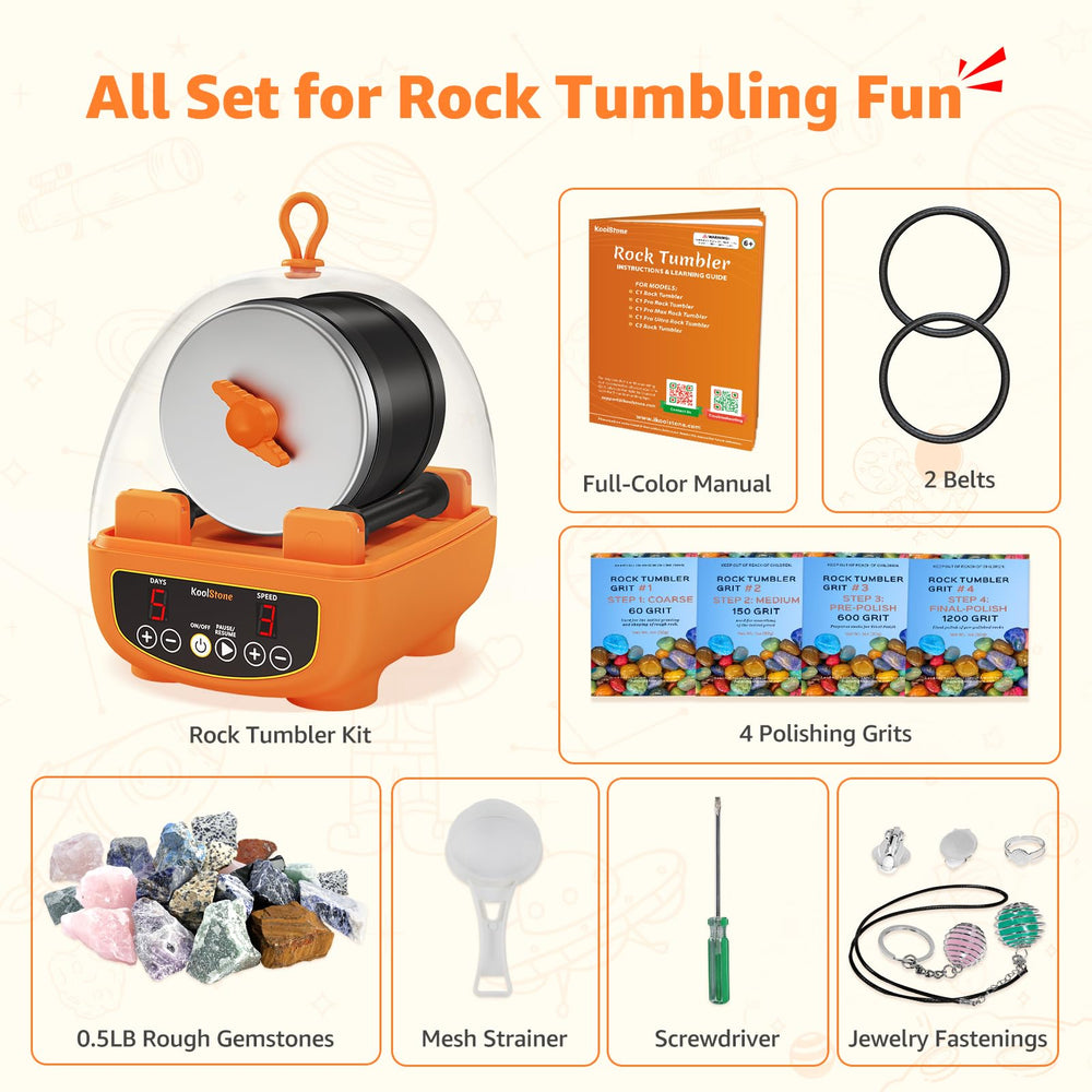 KoolStone C5 rough gemstones kit for immediate projects