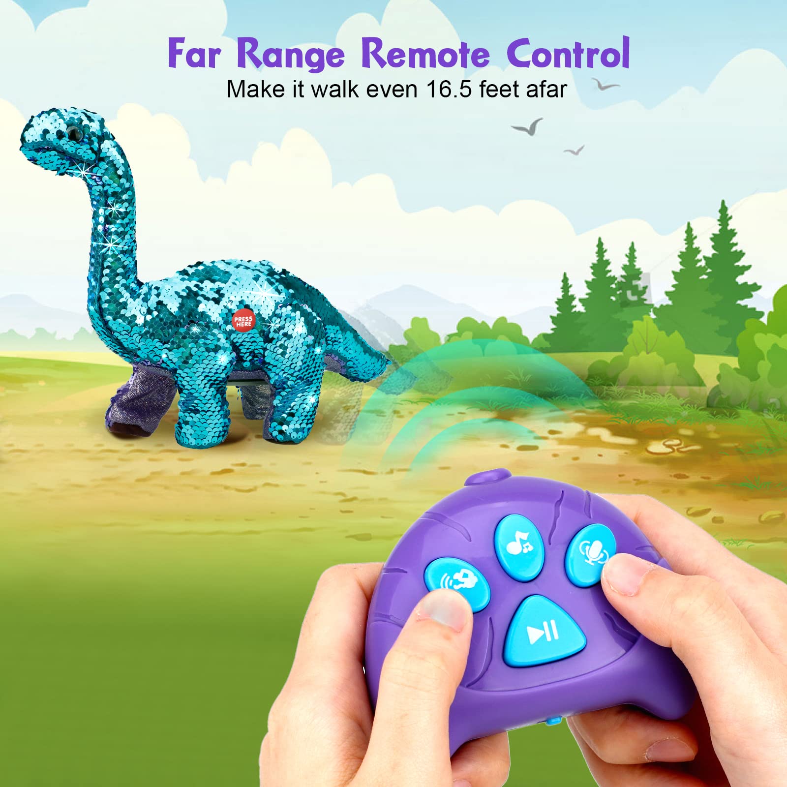 Koonie dinosaur made from safe ABS plastic for worry-free use