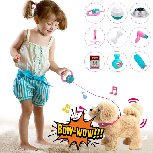 Koonie talking plush golden retriever repeats your words for interactive play.