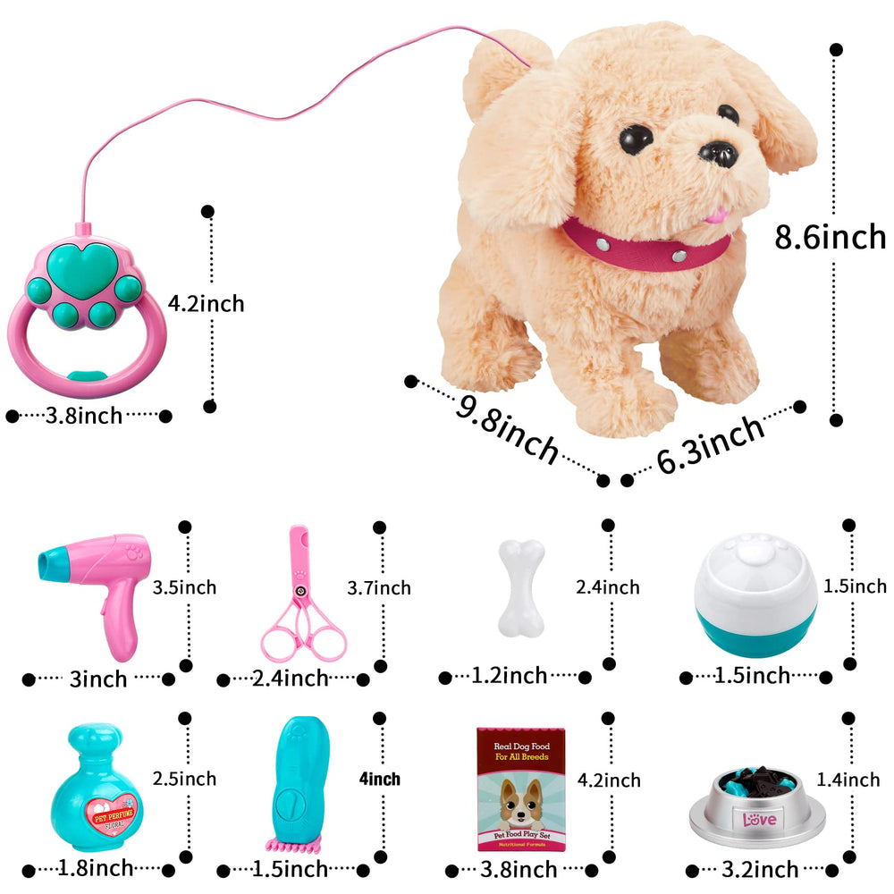 Koonie talking plush golden retriever features soft plush and safe materials.